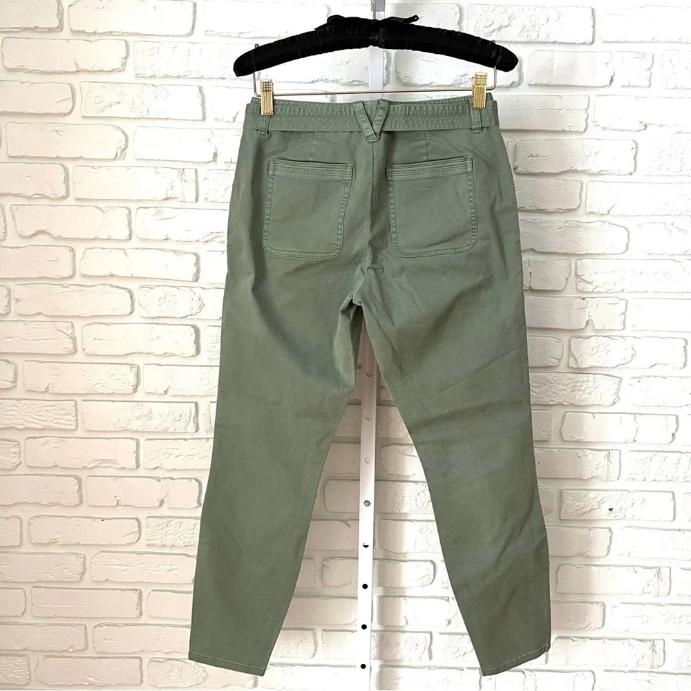 Vineyard Vines Olive Green Tie Waist Utility Pants Size 0 - Picture 3 of 3